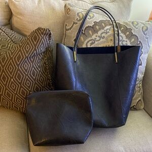 Anthropologie large Akimbo Tote bag and matching insert bag